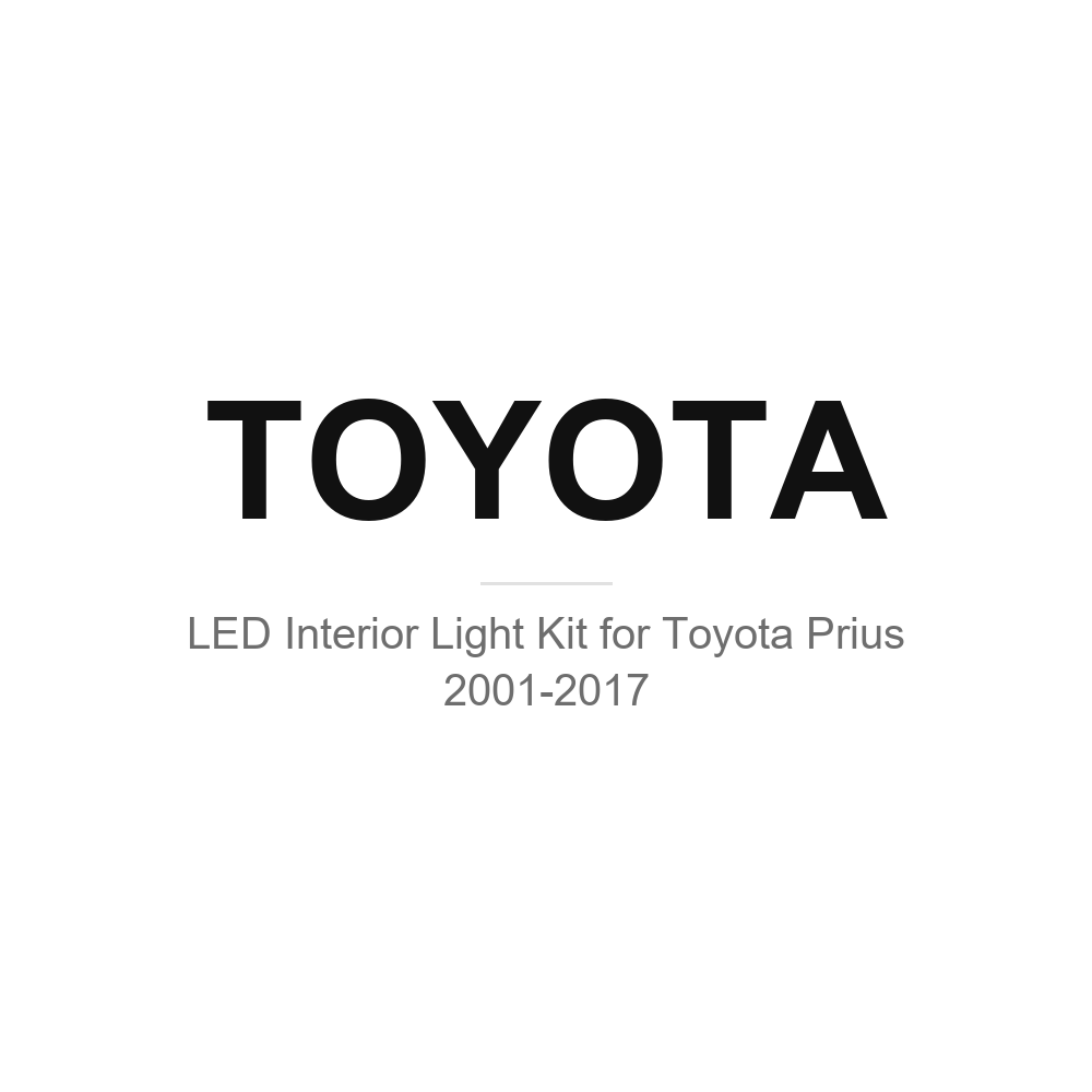 Toyota LED interior light kits