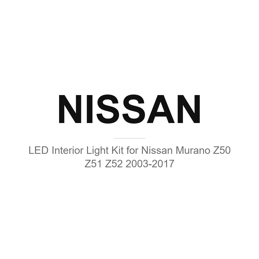 Nissan LED interior light kits
