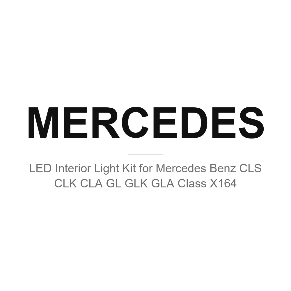 Mercedes LED interior light kits
