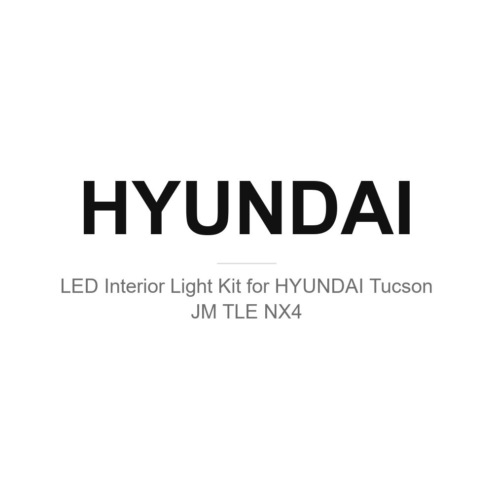 Hyundai LED interior light kits