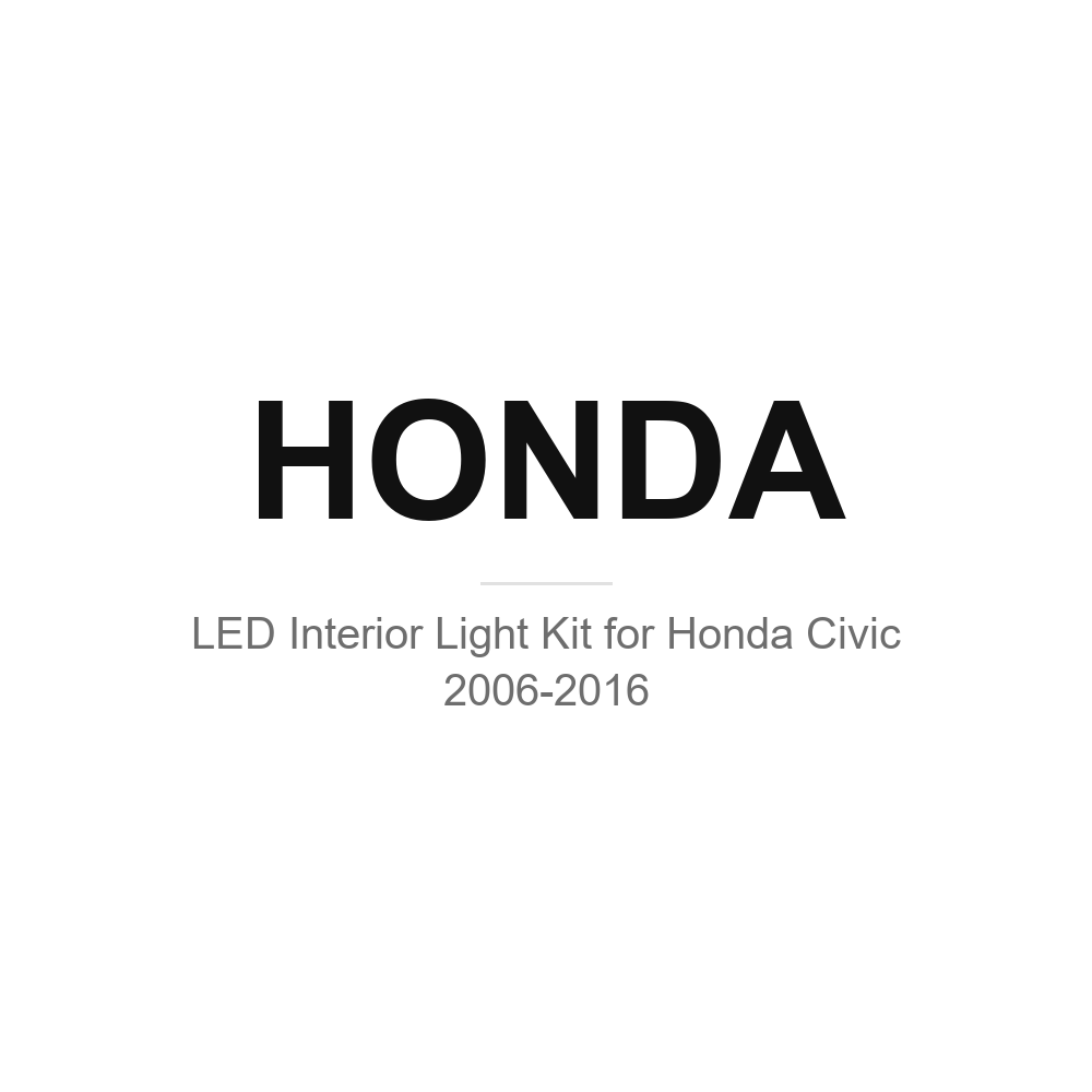 Honda LED interior light kits