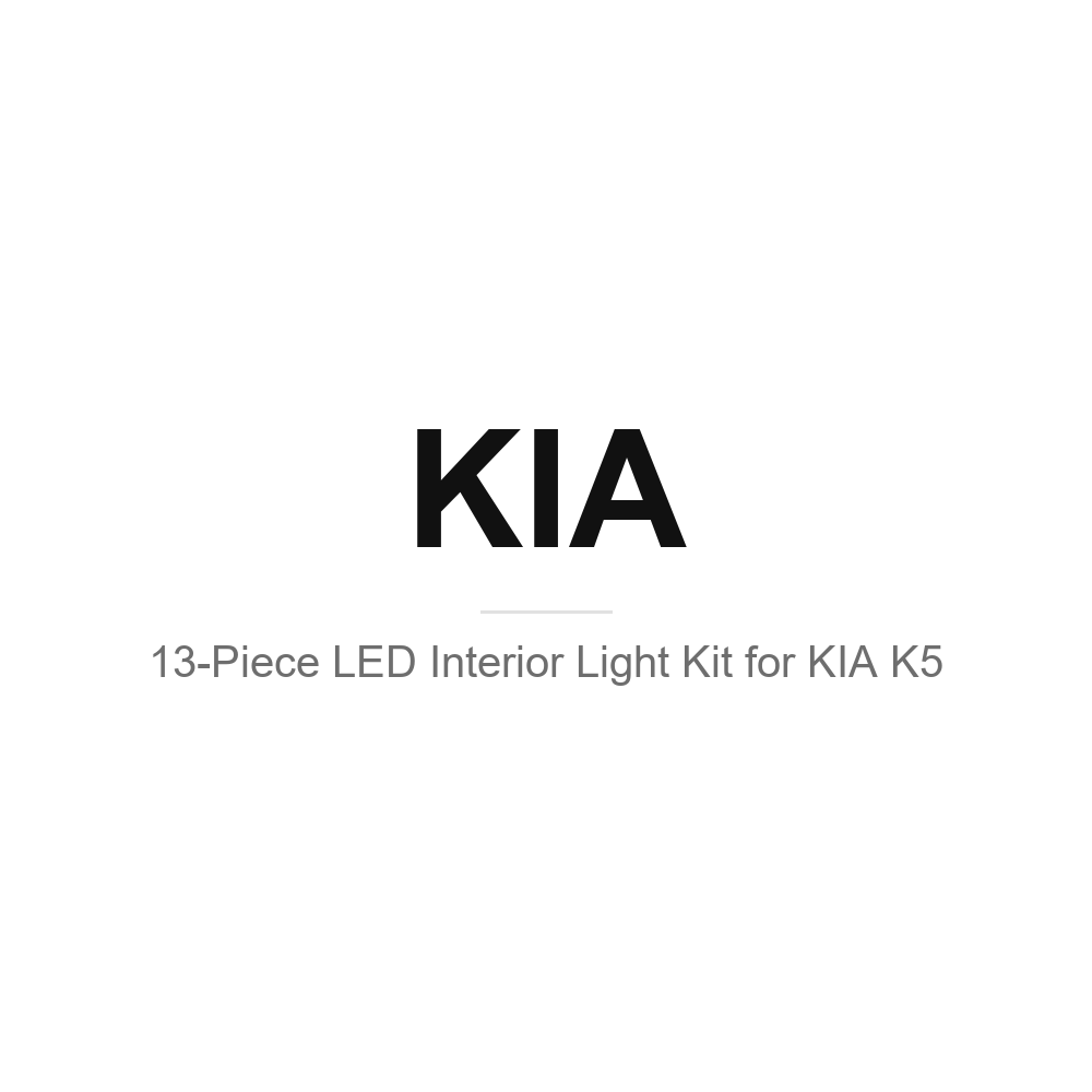 Kia LED interior light kits
