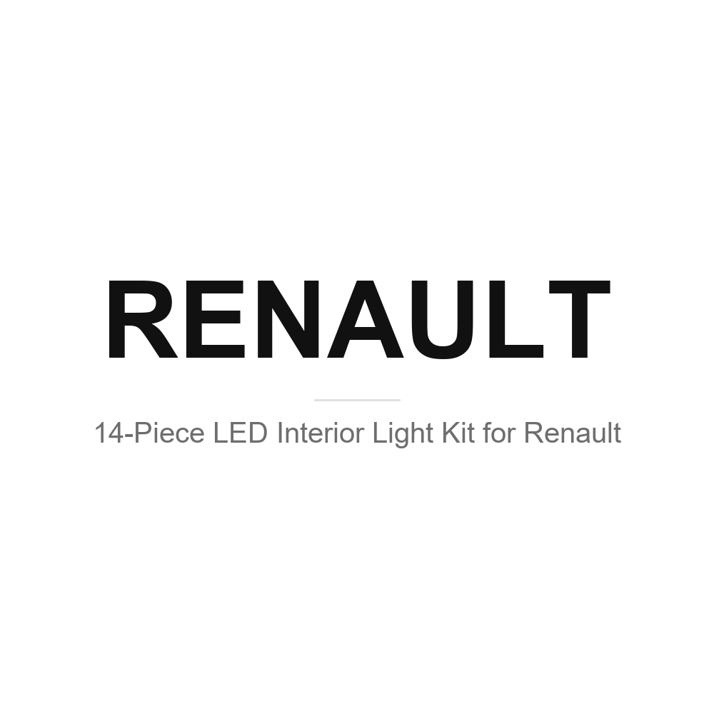 Renault LED interior light kits