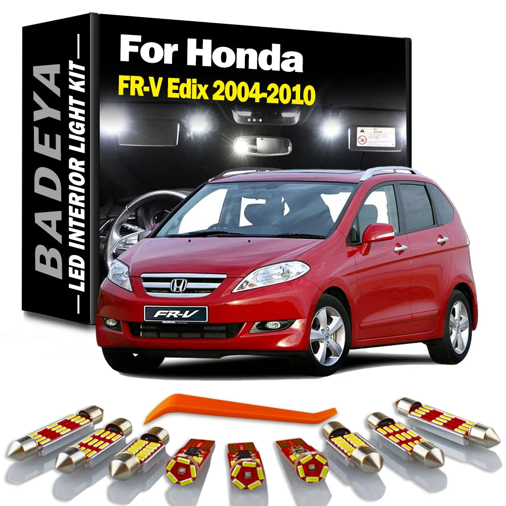 10-Piece LED Interior Light Kit for Honda - Canbus Error-Free Interior Bulbs