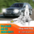 2x High Power Led Headlight Canbus Car Bulb 6000K Lamp 180W Wireless For Audi A6 C6 2004 2