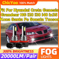60W Canbus Fog Lights 20000LM Fog Lamps Fit For Hyundai Creta Genesis Grandeur HG I20 I30