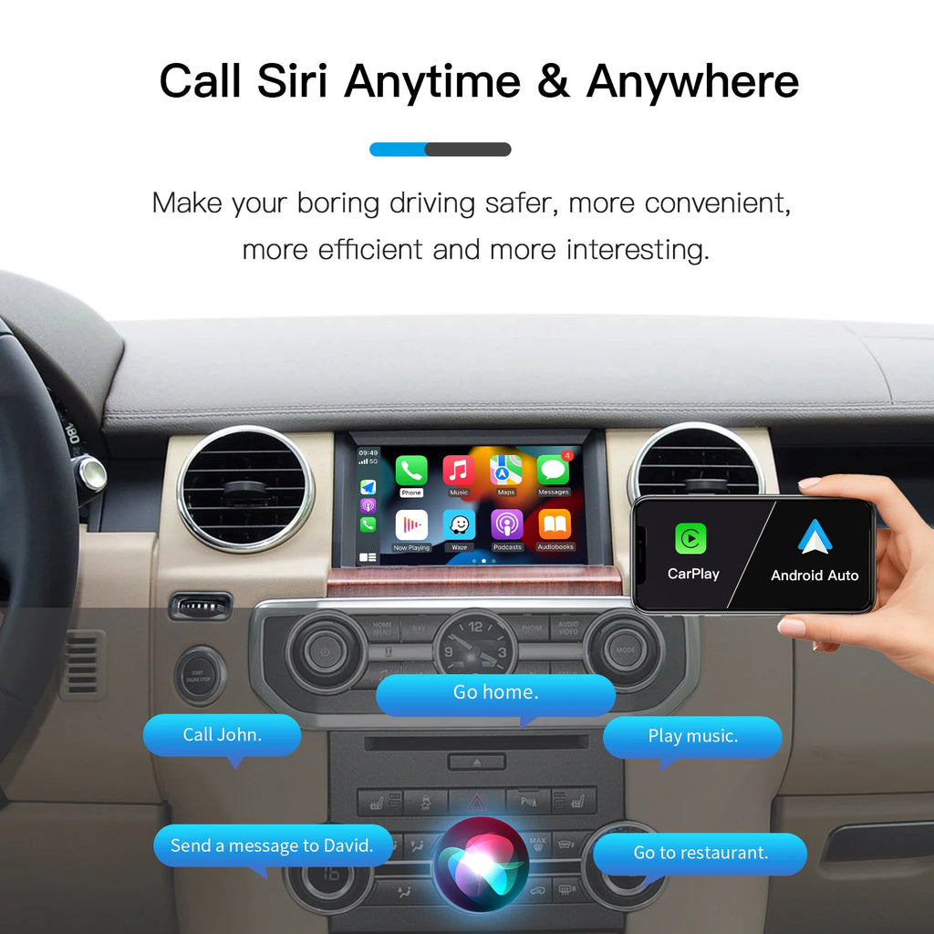 CARABC Wireless Carplay Android Auto For Land Rover Jaguar Discovery 4 Evoque Freelander 2