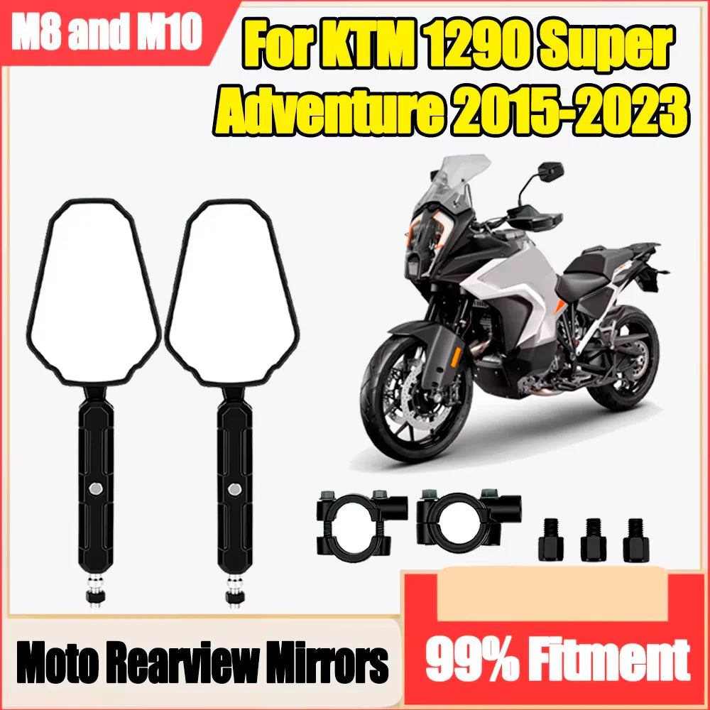 Motorcycle Rearview Mirrors Off Road Wide Side Mirror For KTM 1290 Super Adventure 2015 20