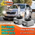 35W D1S HID Bulb Xenon Headlight 600% Lighting Car Lamp 6000K For Skoda Superb 3T 2008 200