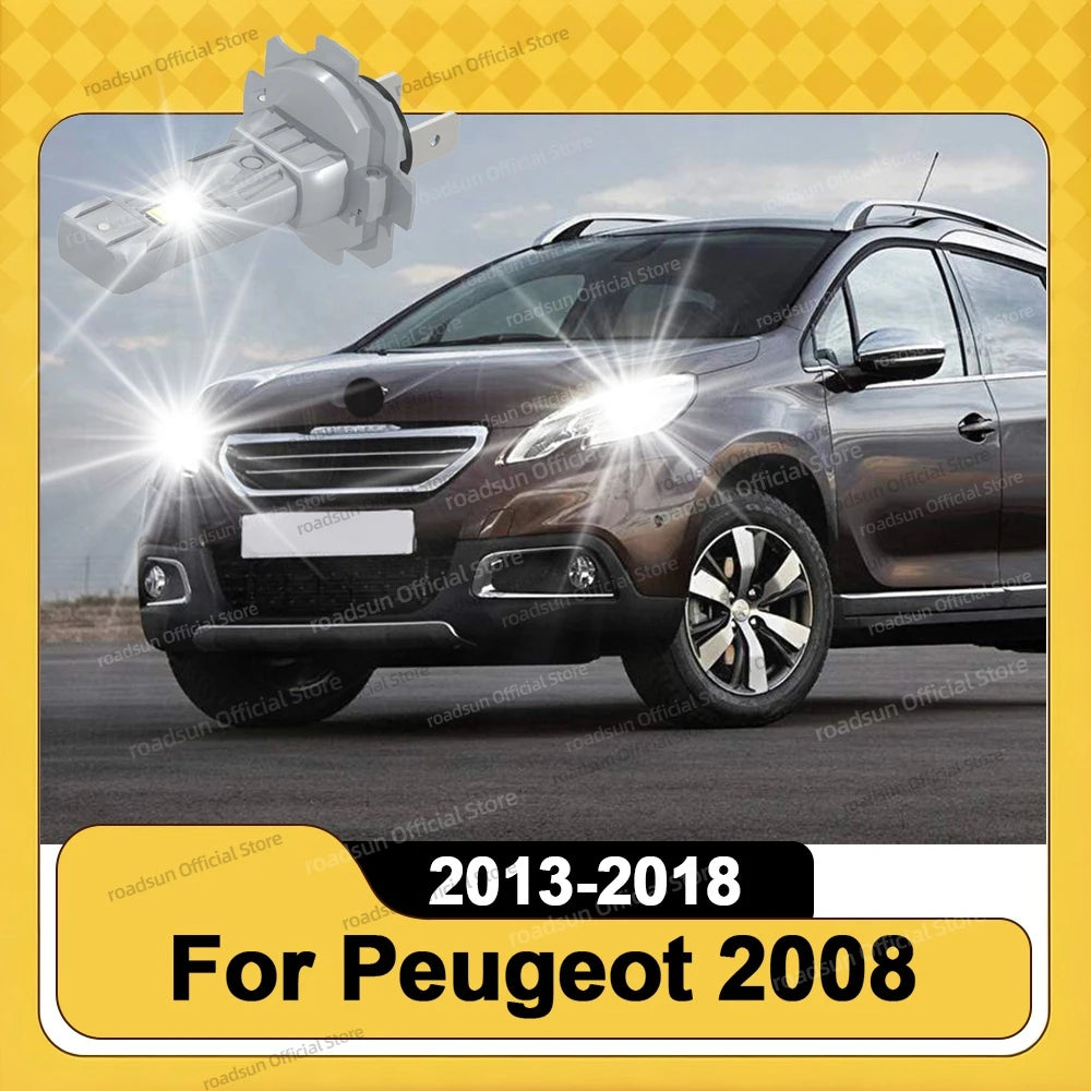2/4Pcs 180W Turbo H7 LED Headlight Bulbs CANBUS Lights Plug and Play 6000K For Peugeot 200
