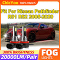 60W Canbus LED Fog Lights 20000LM Fog Lamps 6000K 12V Fit For Nissan Pathfinder R51 R52 20