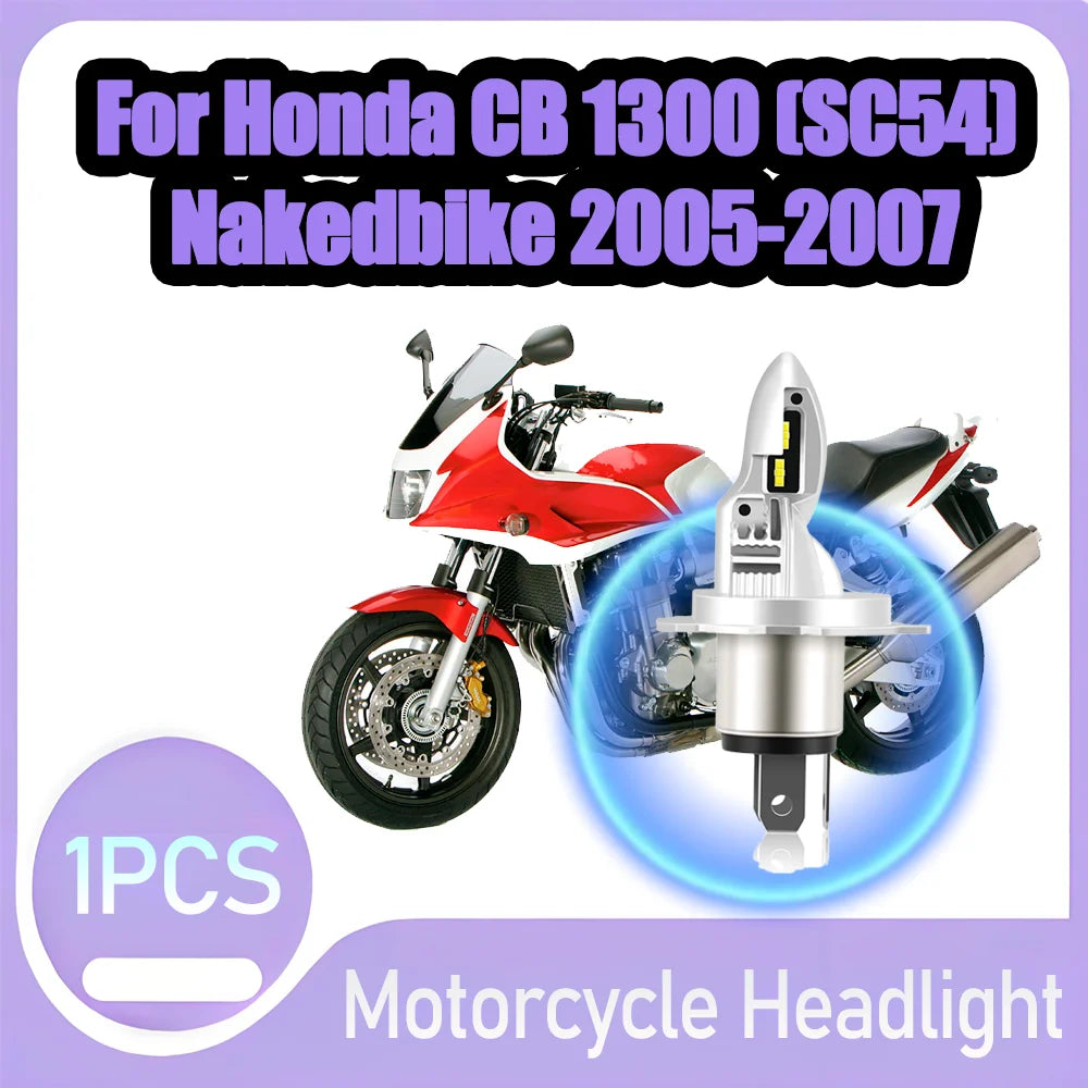 1X Motorcycle Head Lamp High Low Beam H4 LED Headlight 10000LM High Power 12V For Honda CB