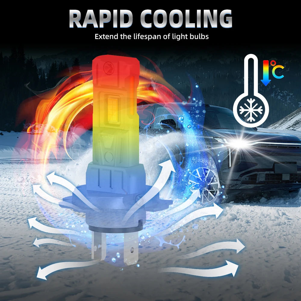 LED Powerful Car Headlight Bulbs 30000LM Super Bright Low Beam For Skoda Octavia Hatchback