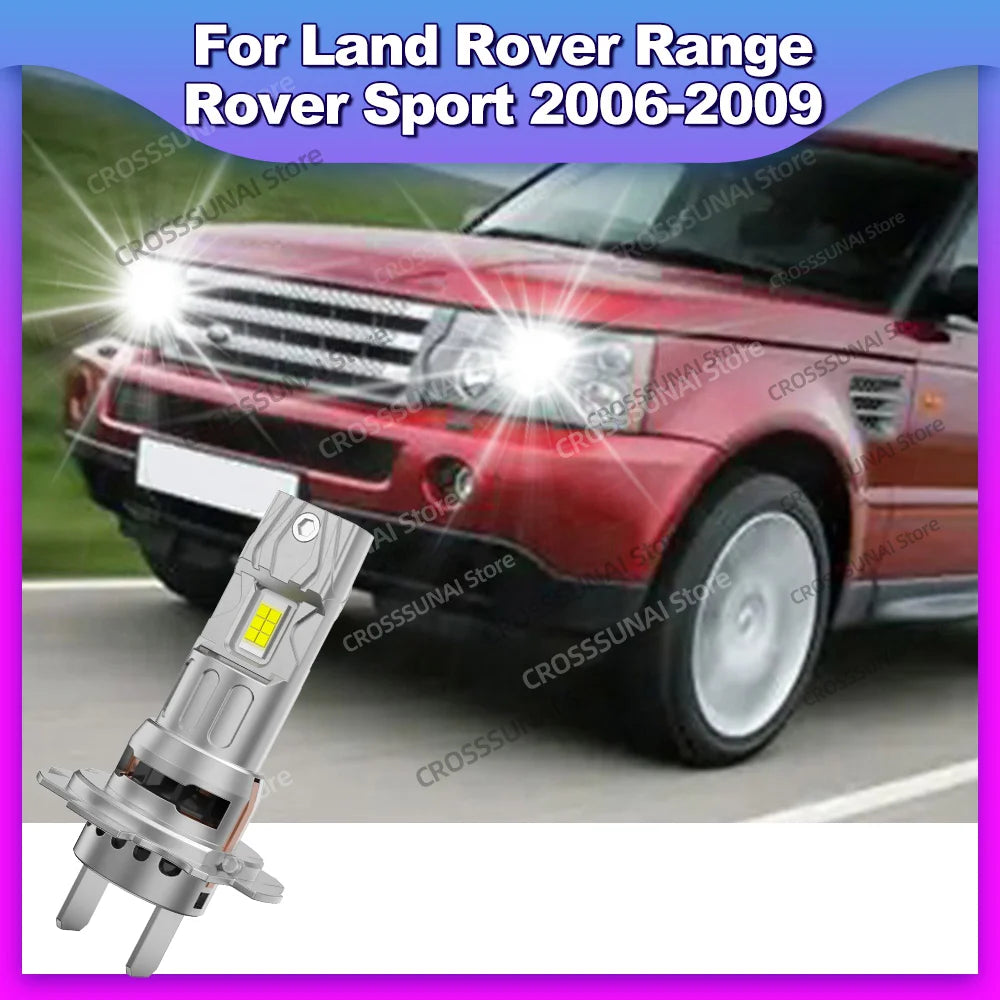 2/4Pcs LED High Low Beam Lamp For Land Rover Range Rover Sport 2006 2007 2008 2009