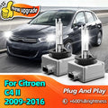 6000K Headlight 35W Xenon HID Replacement Lights Bulbs For Citroen C4 II 2009 2010 2011 20