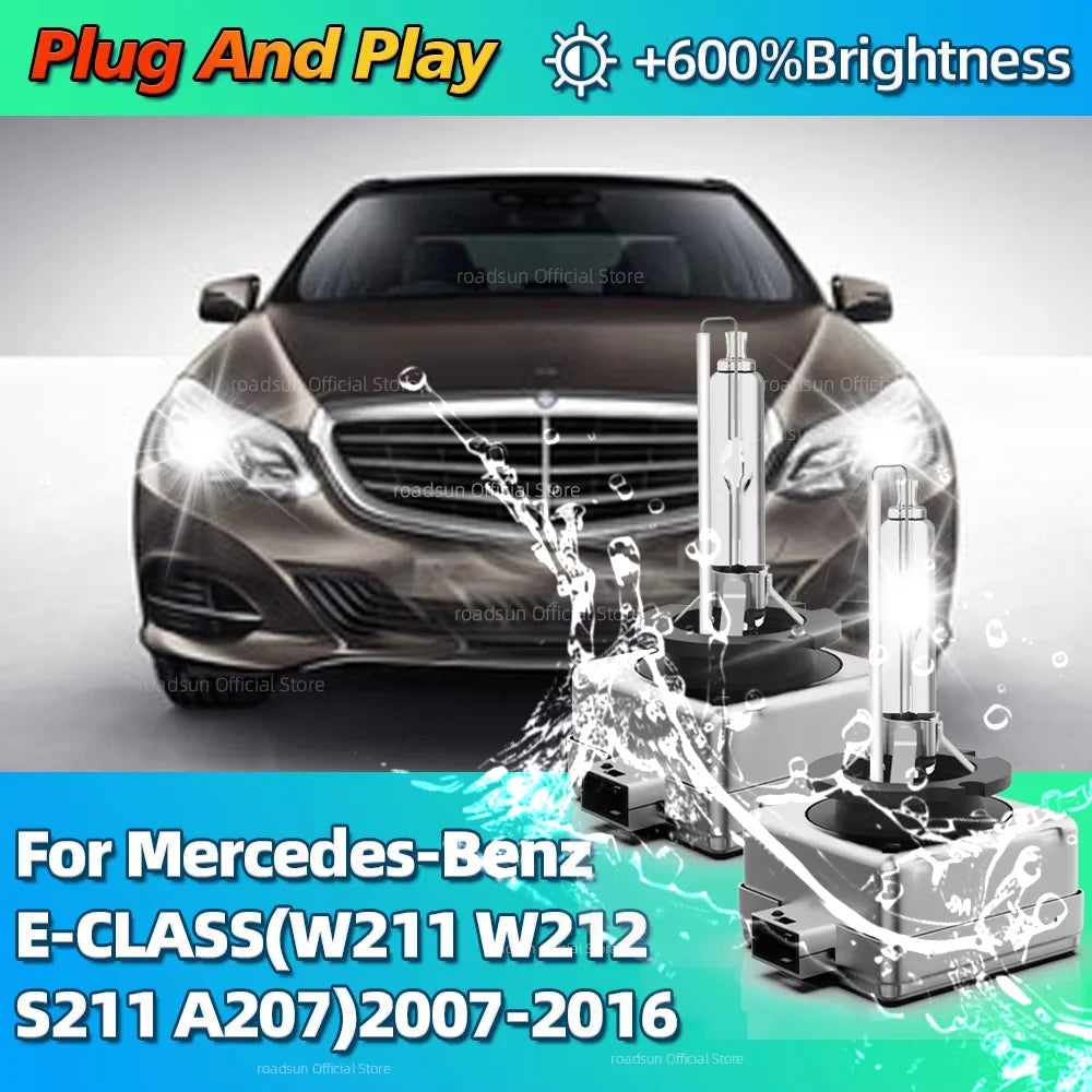 10000LM Bright 35W D1S Xenon HID Bulbs Car Headlight For Mercedes-Benz E-CLASS W211 W212 S