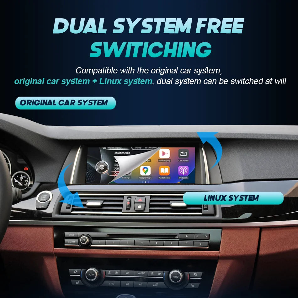 Wireless Carplay Player For BMW 5 Series F10 F11 F18 2011-2017 Car Screen Stereo GPS Navig