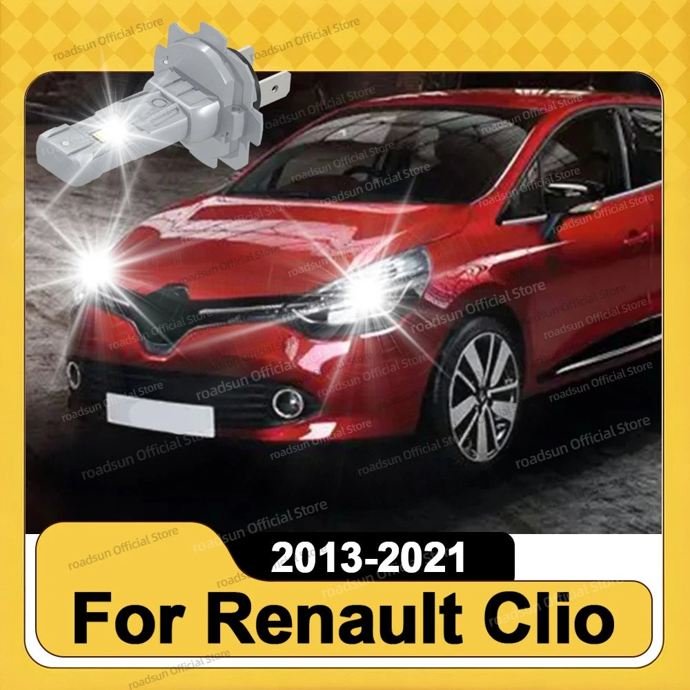 2/4Pcs Led Headlight Bulb Kit Car Light Bulbs 12V 6000K Headlamp For Renault Clio 2013 201