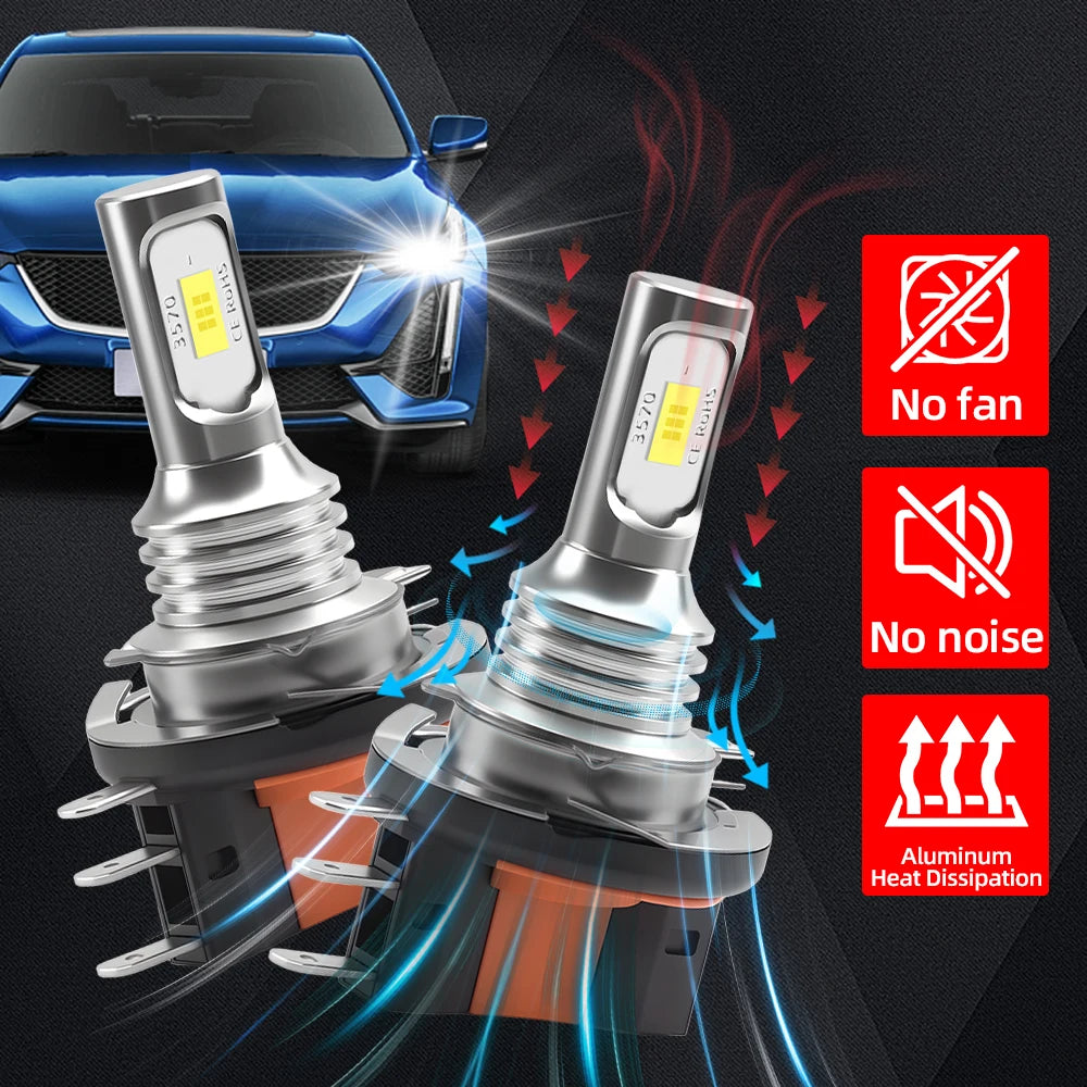 h15 Led Canbus Headlight Car Fog Light High Beam Day Driving Running Light 6000K Auto Lamp