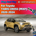 Led Car Headlight Bulbs 160W 9012 Hir2 6000K Light with Cooling Fan For Toyota YARIS CROSS