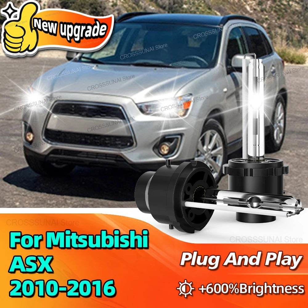 HID Headlight Xenon Bulb 35W D2S 6000K Car Light For Mitsubishi ASX 2010 2011 2012 2013 20