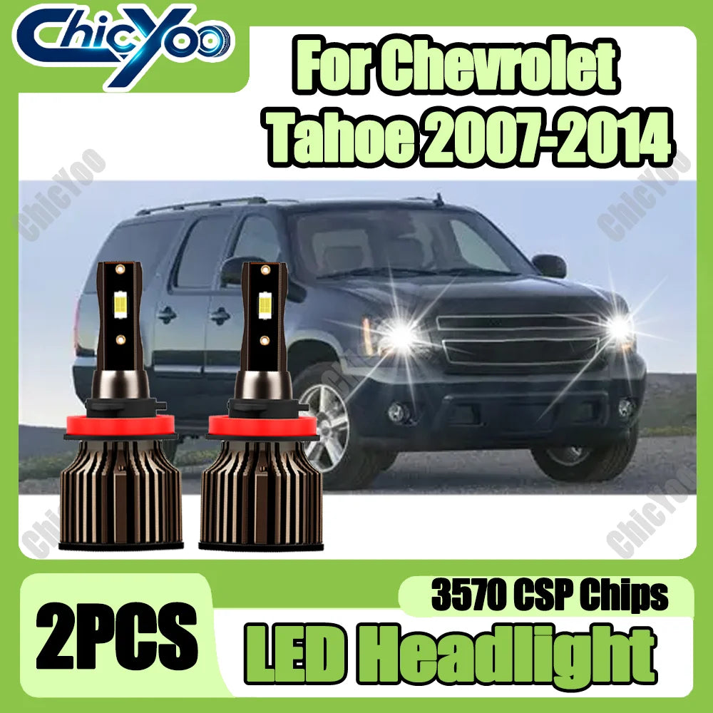 2X 20000LM 120W High Power H11 H8 H9 LED Headlight 3570 CSP Chip Car Turbo Light 6500K Whi