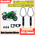 1 Pair Motorcycle Rearview Mirrors Off Road Wide Side Mirror For Kawasaki Z650 Z900 Z900RS