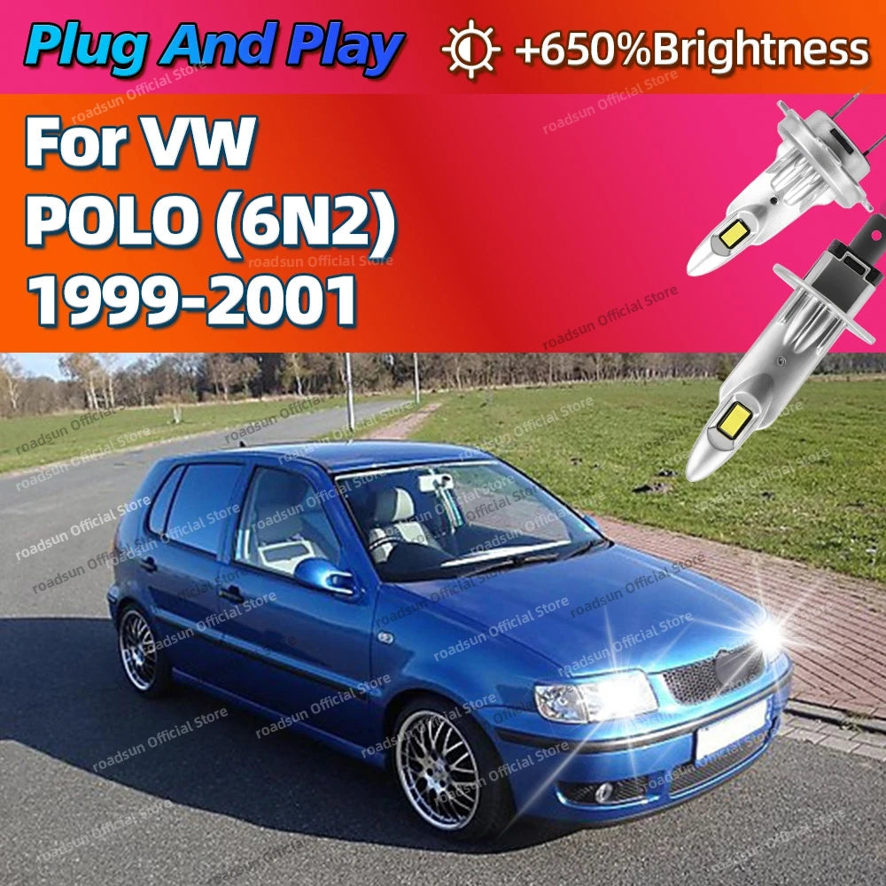 2/4Pcs LED Bulb High Power 180W Headlight CSP Chips 6000K Car Lamp Plug and Play For VW Vo