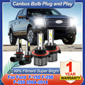 30000LM Canbus LED Headlight Bulbs 300W CSP Chips Car Headlamps 6000K Fog Lamps 12V For Fo