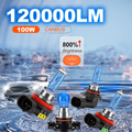 120000LM Super Bright Halogen Car Headlight 6000K H1 H4 H7 H11 H13 9005 9006 9012 H8 H9 88