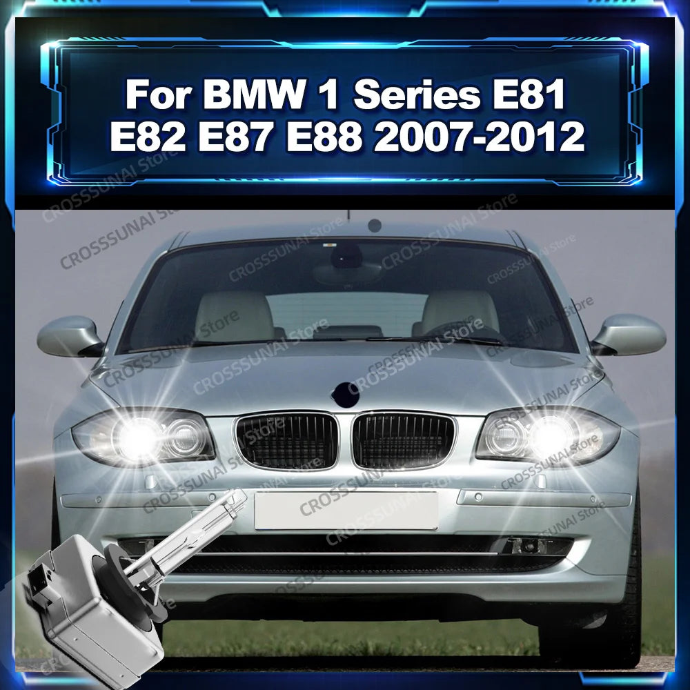 6000K HID Xenon Headlight Bulb For BMW 1 Series E81 E82 E87 E88 2007 2008 2009 2010 2011 2