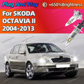 2/4Pcs LED Powerful Car Headlight Bulbs 25000LM Super Bright Auto Lights For SKODA OCTAVIA