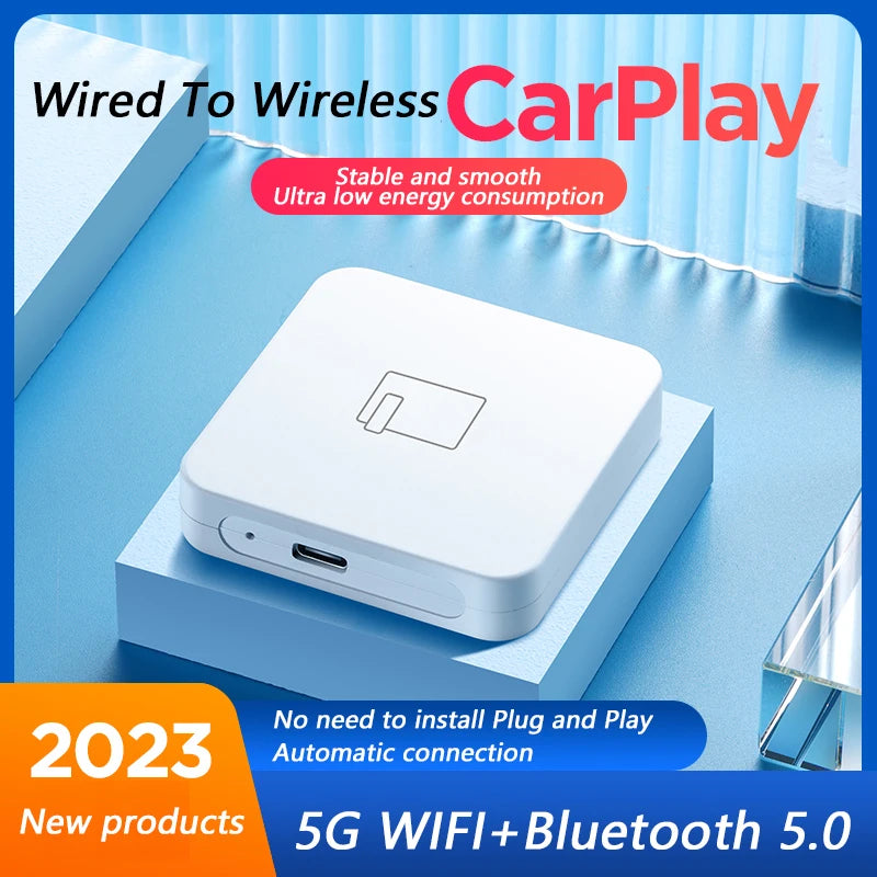 5G Bluetooth Wired TO Wireless Carplay For Apple Android AUTO AI Box Nissan Camry Mercedes