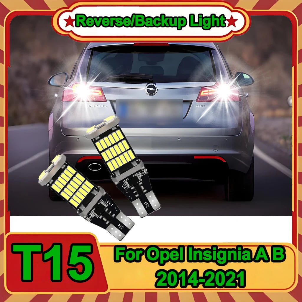T15 W16W Car LED Reverse Light 6000K Super Bright 1:1 Original Design For Opel Insignia A