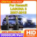 30000LM Auto Headlamp Bulbs 120W HID Xenon Lights 6000K 12V Xenon Lamps For RENAULT LAGUNA
