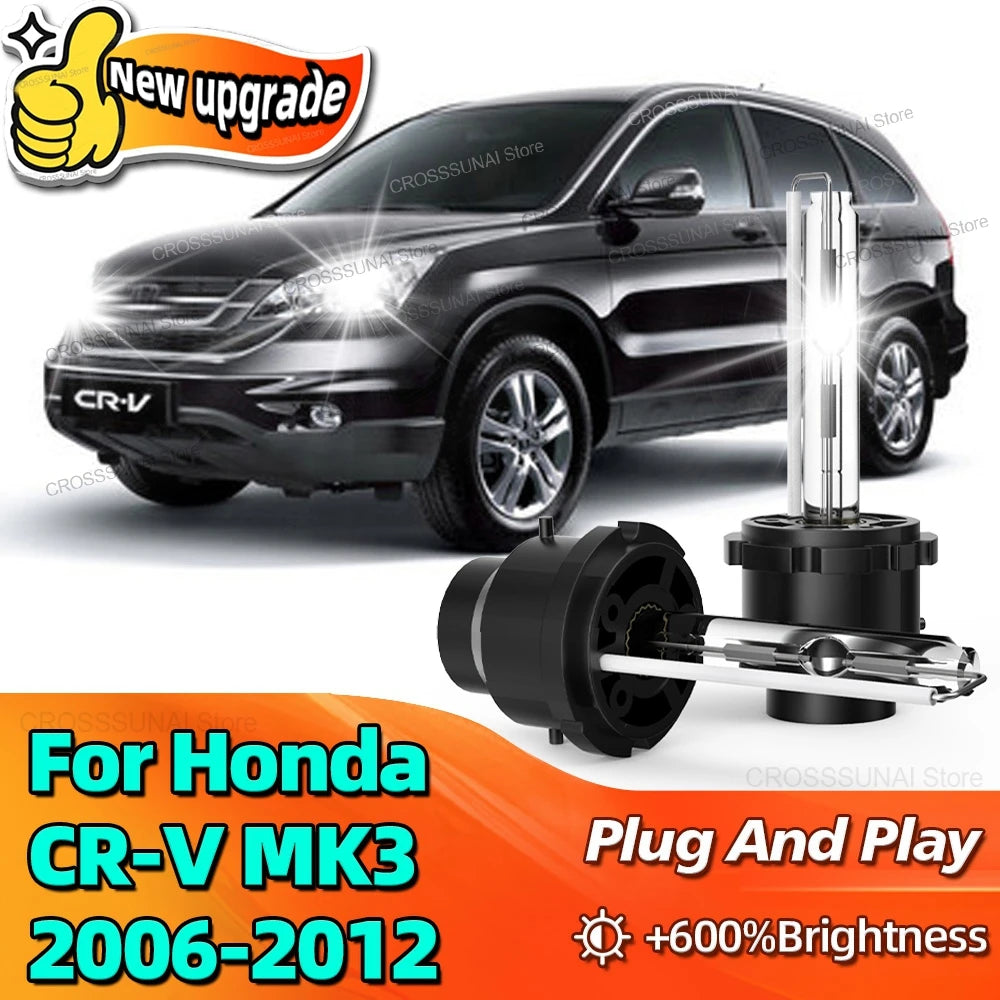 Xenon Bulbs Car Lamps 35W D2S HID Headlight 10000LM Bright For Honda CRV CR-V MK3 2006 200