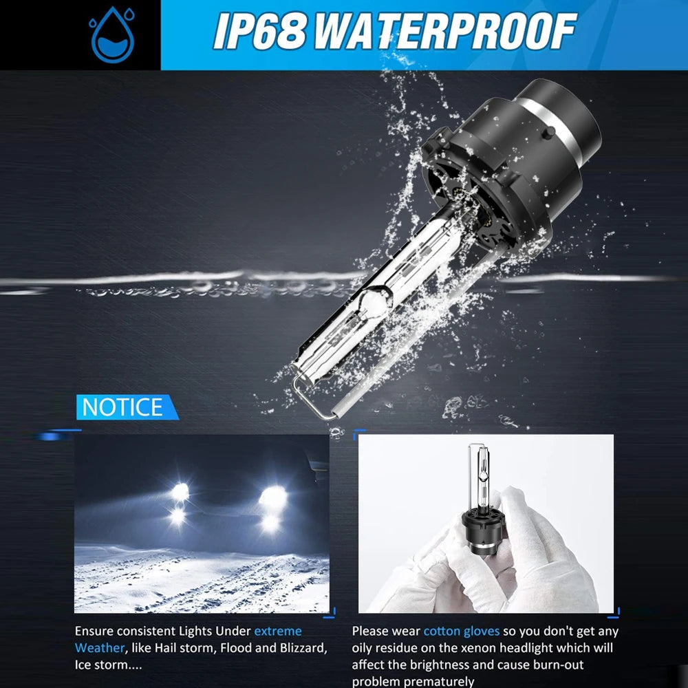 Xenon 35W HID Car Lamp 6000K Headlight 10000LM Bright For Jaguar X-Type 2001 2002 2003 200