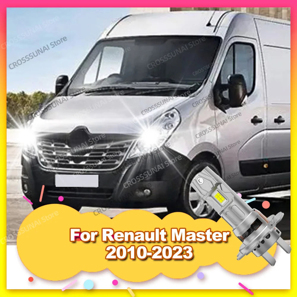 Low Beam 30000LM LED Bulbs For Renault Master 2010 2011 2012 2013 2014 2015 2016 2017 2018
