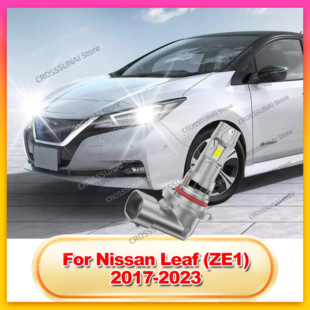 2/4Pcs LED High Low Beam Bulbs For Nissan Leaf ZE1 2017 2018 2019 2020 2021 2022 2023
