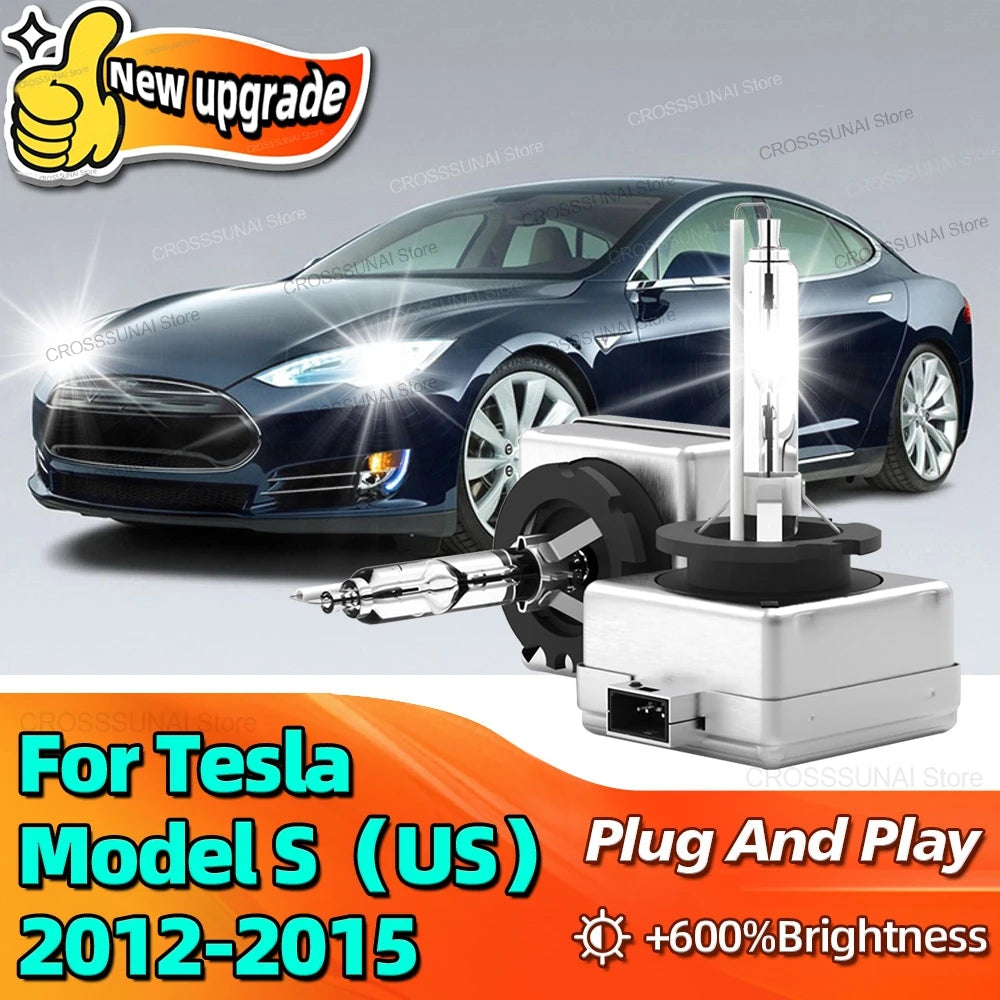 35W D3S Xenon Headlight Bulb HID Car Lamp 10000LM Bright Replacement 6000K For Tesla Model