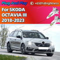 2/4Pcs High Power Car Headlight LED Lights Bulbs 160W Plug and Play For SKODA OCTAVIA III