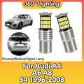 2-Piece LED Interior Light Kit for Audi BA15S P21W S4 1996-2003 - Canbus Error-Free Interior Bulbs