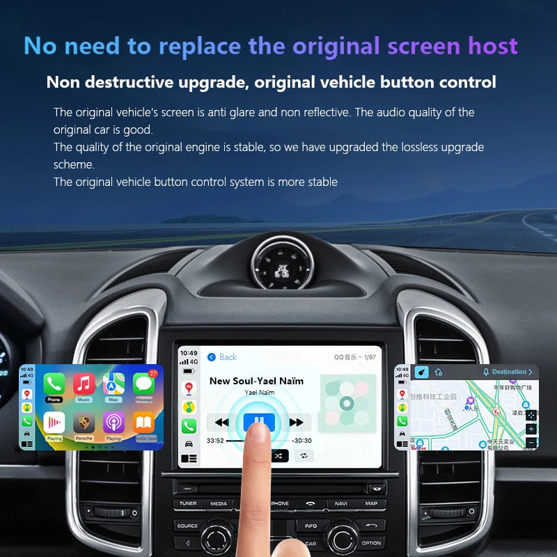 Wireless For Apple Carplay Module For Porsche/Panamera/Cayenne/Macan/Cayman 911 718 PCM 3.