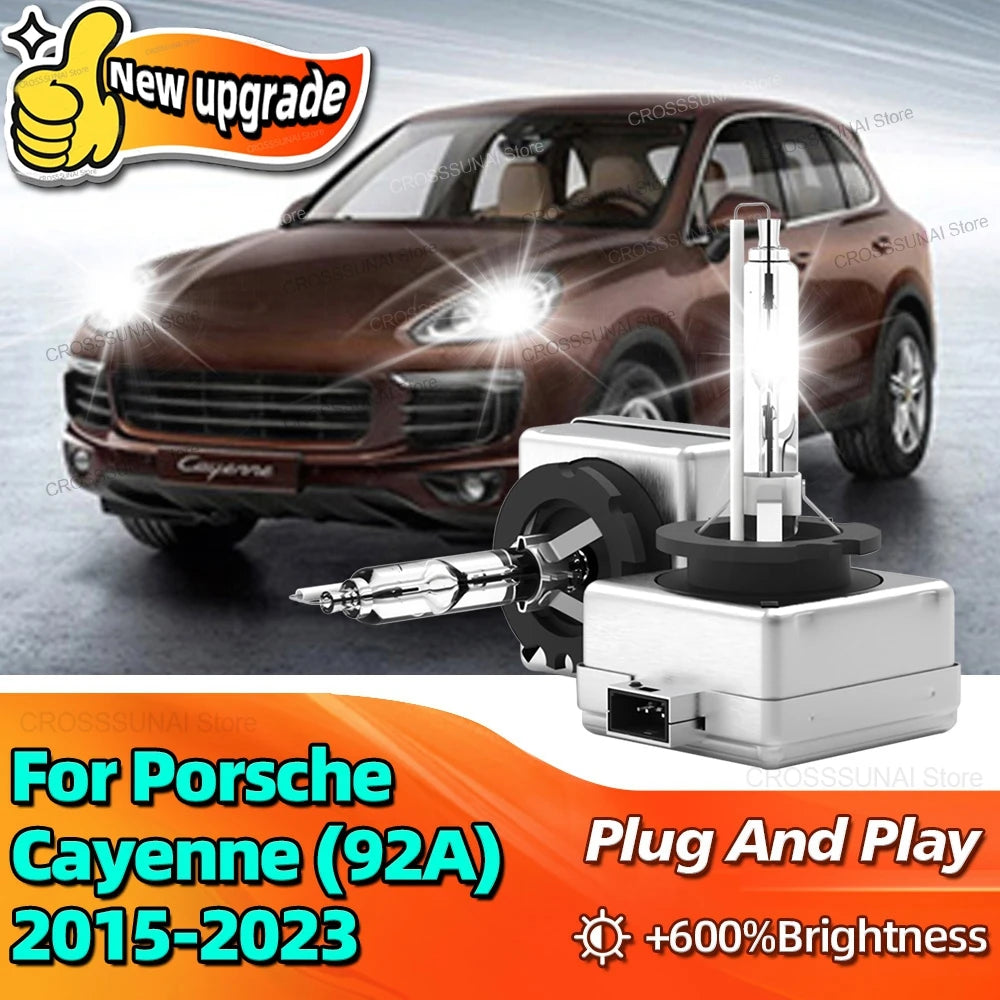 Car Headlight D3S Replacement 6000K HID Xenon Bulbs For Porsche Cayenne 92A 2015 2016 2017