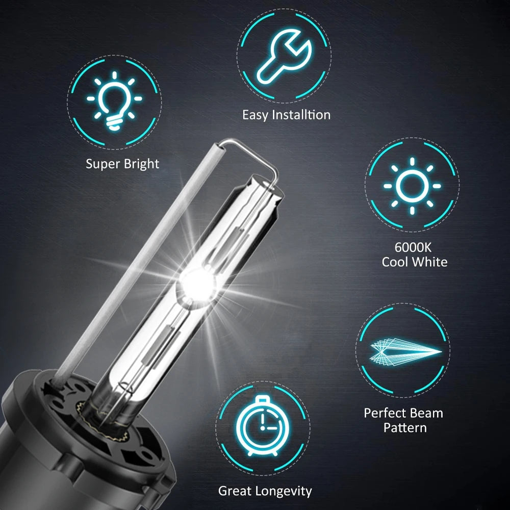 6000K 35W D2S HID Xenon Bulb Headlight Replacement Front Light For Ford Mondeo III MK3 200