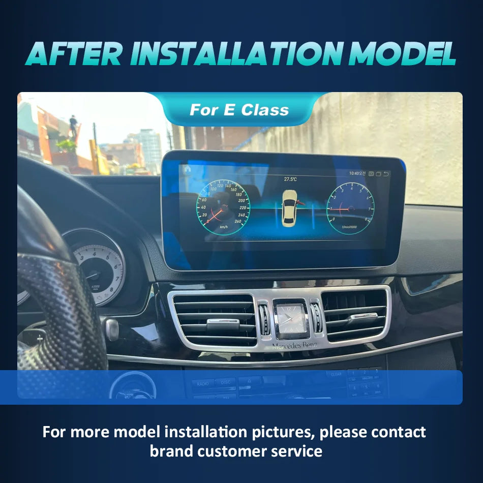 Android 14 Wireless CarPlay Auto Radio For Mercedes Benz E Class W212 2009-2016 Car Multim
