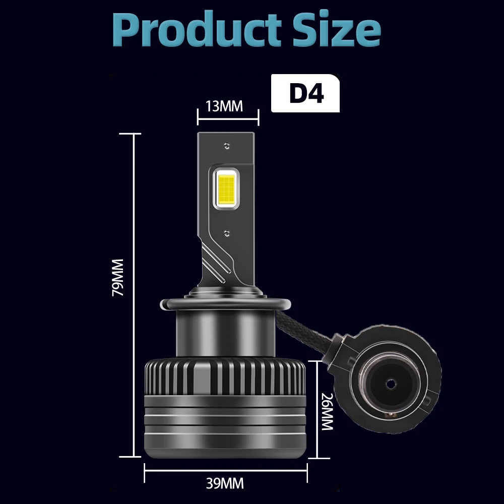 LED Bulb Canbus HID D4S Replacement Lights Car Headlight with Fan For Mazda CX-5 CX5 D 201