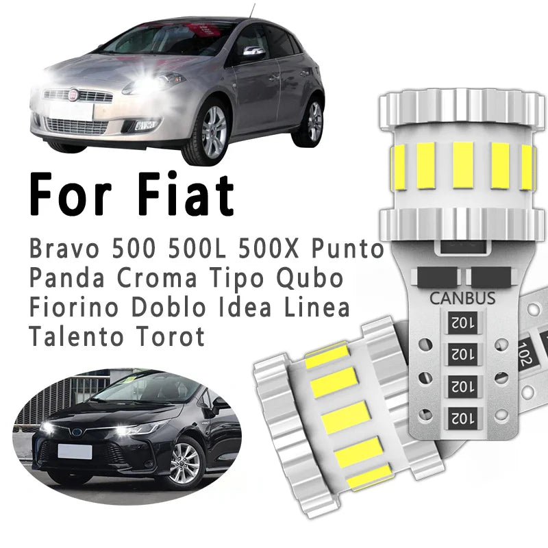 T10 For Fiat Bravo 500 500L 500X Punto Panda Croma Tipo Qubo Fiorino Doblo Idea Linea Tale