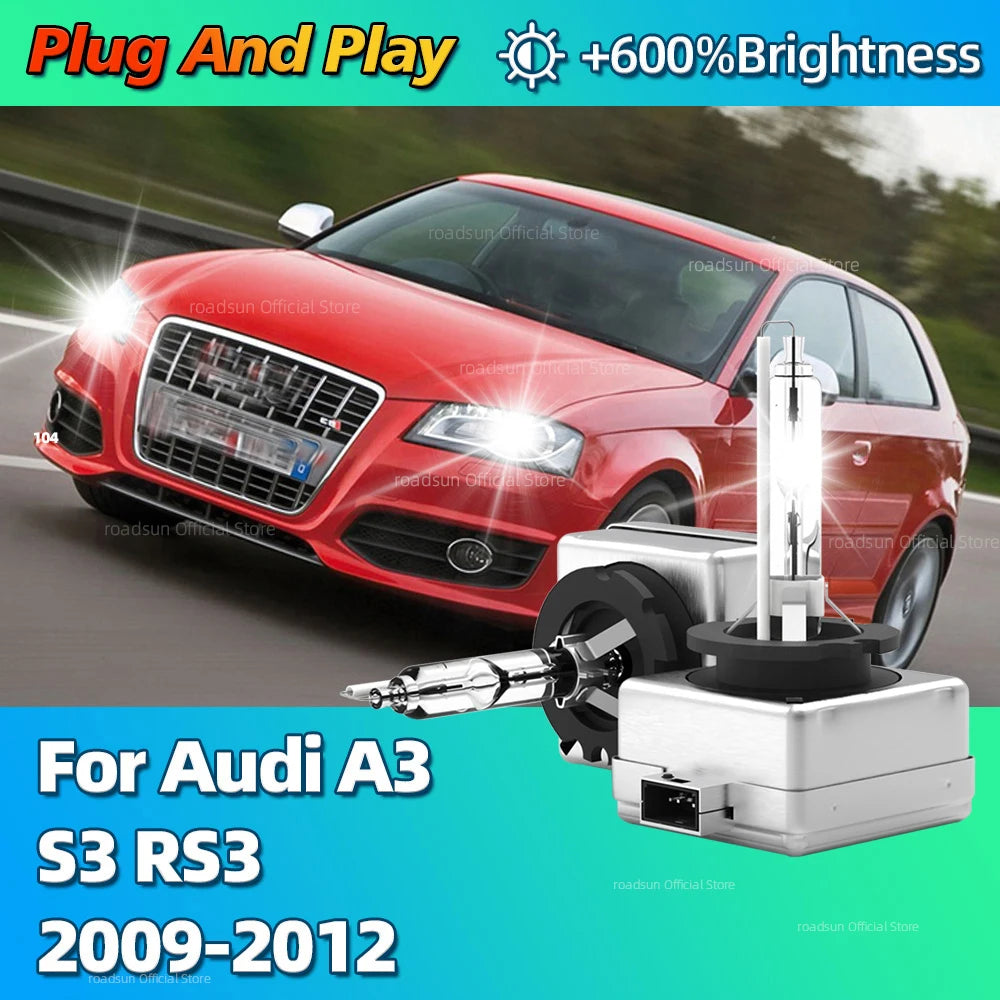 Upgrade Xenon 35W 6000K HID Headlight Bulbs 6000K D3S Car Headlamp Replacement For Audi A3