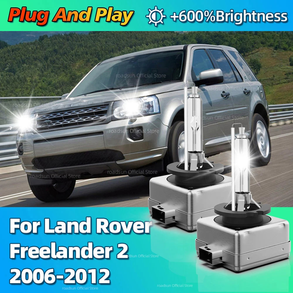 35W HID Bulb Xenon Headlight 6000K 10000LM Bright Lamp For Land Rover Freelander 2 2006 20